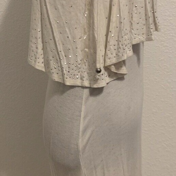 Vintage d'Closet Women's XS Spaghetti Strap Cotton Slip Sparkle Top Dress - Picture 6 of 11